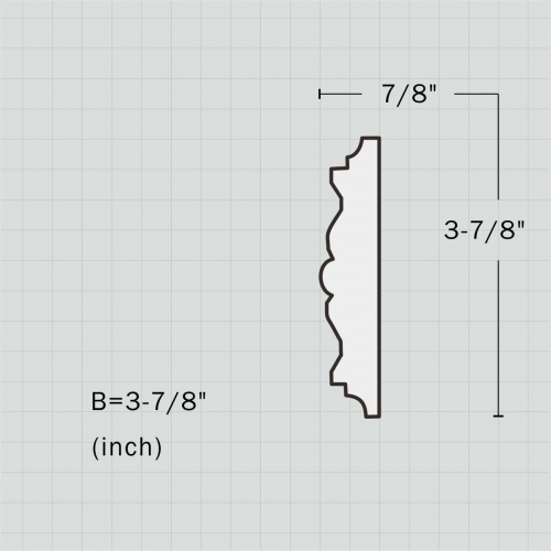 Polyurethane smooth window and door moulding