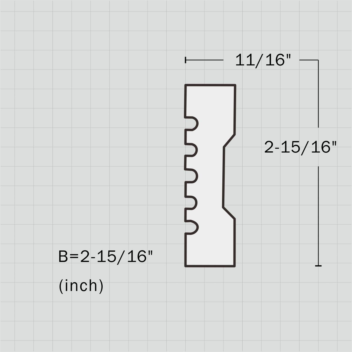 Polyurethane fluted window and door molding