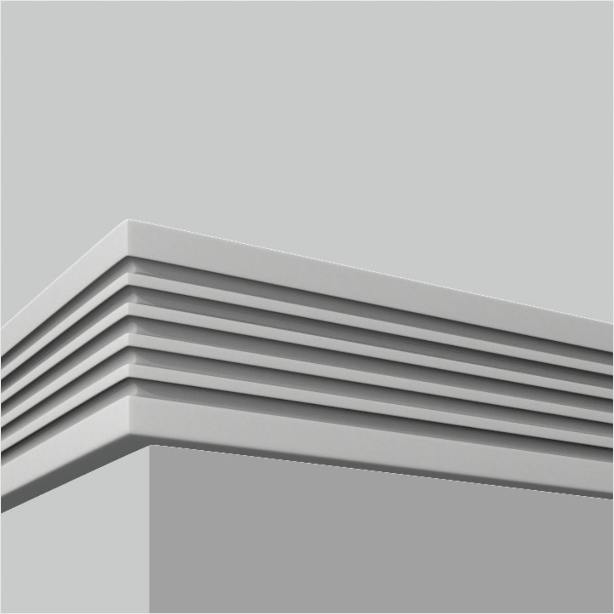 Polyurethane fluted window and door molding