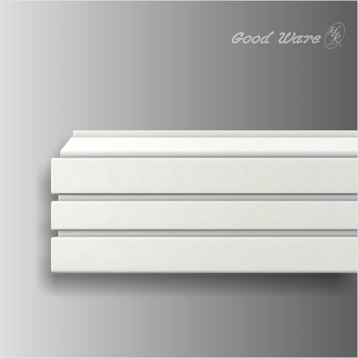 simple fluted window and door casing