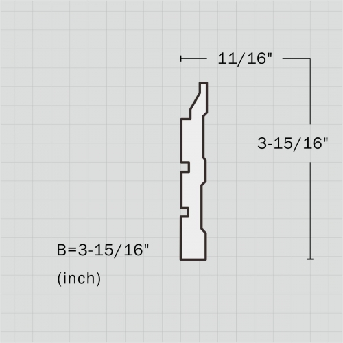 simple fluted window and door casing