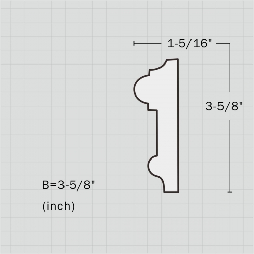 Polyurethane interior window and door trim