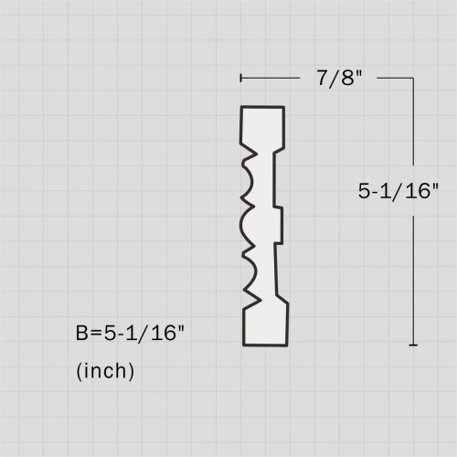 Polyurethane modern door moulding trim