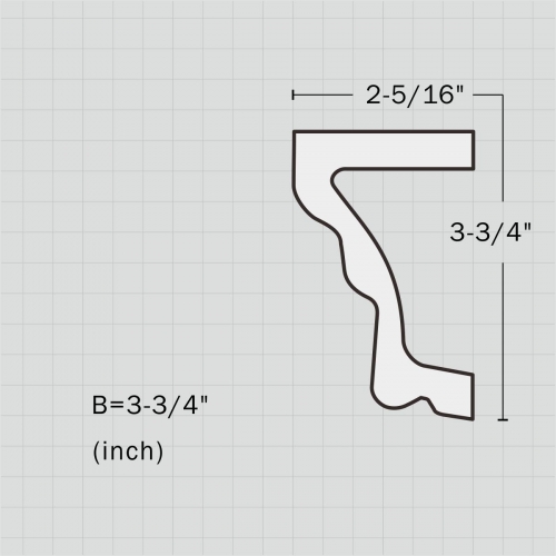 Polyurethane window interior trim molding