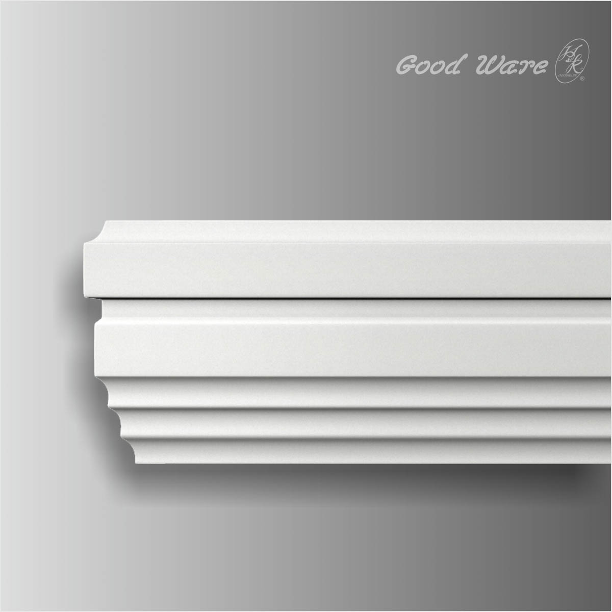 Polyurethane plain 3 inch baseboard molding