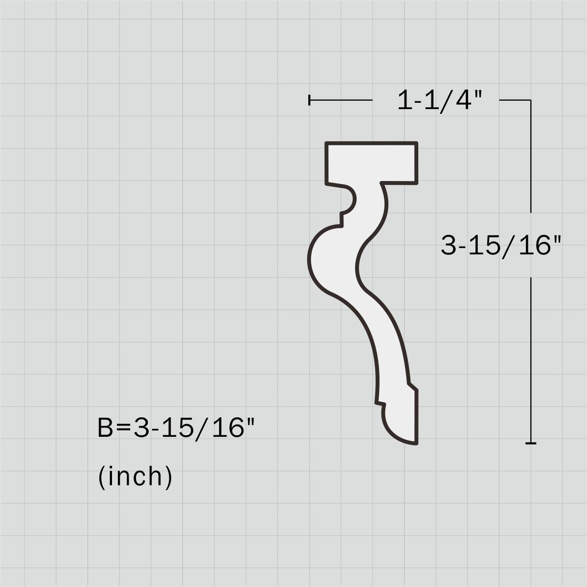 Polyurethane simple bathroom baseboard trim