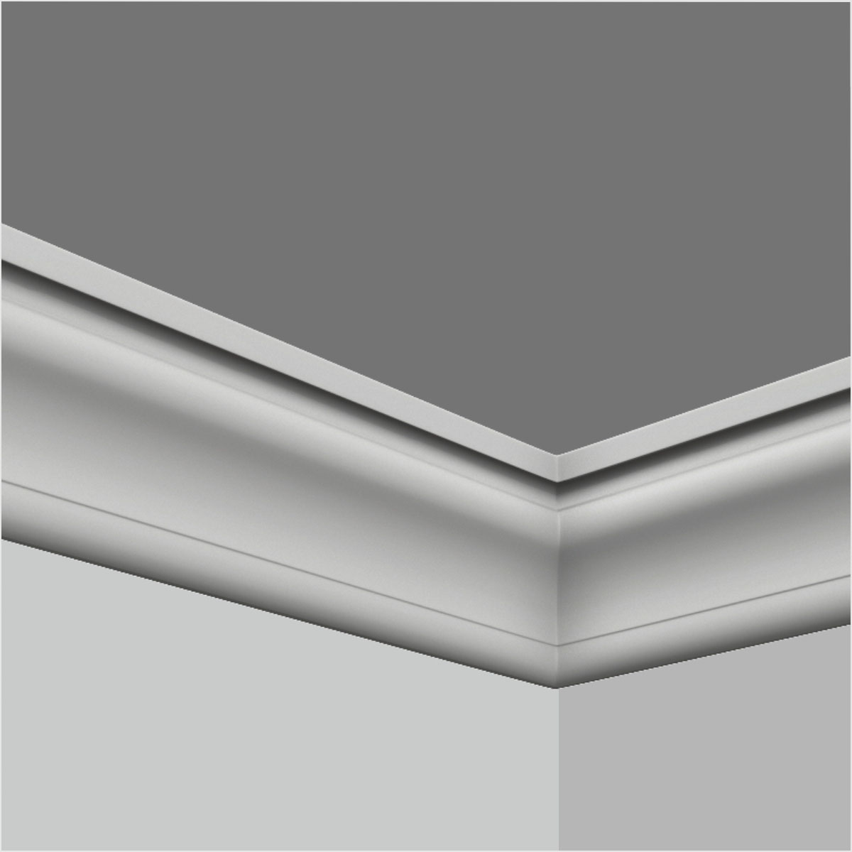 Polyurethane simple bathroom baseboard trim