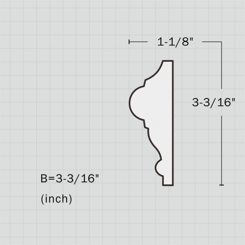 Plain simple chair rail for living room