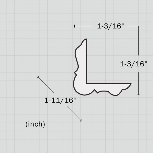 Polyurethane plain corner post molding