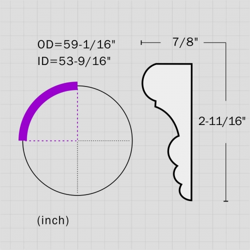 Interior decoration ceiling decorative molding