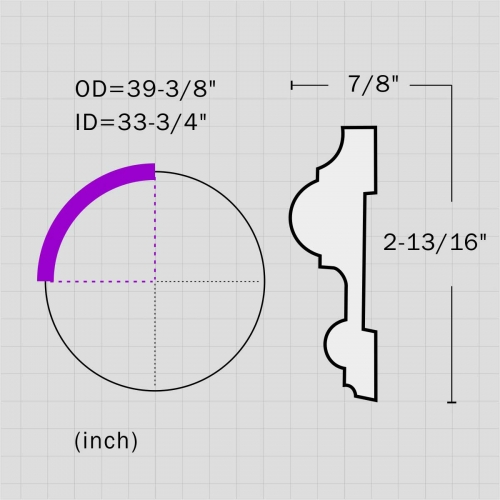 Polyurethane ceiling rings for living room designs
