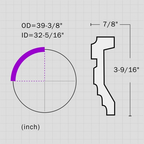 Plain ceiling ring for modern living room decor