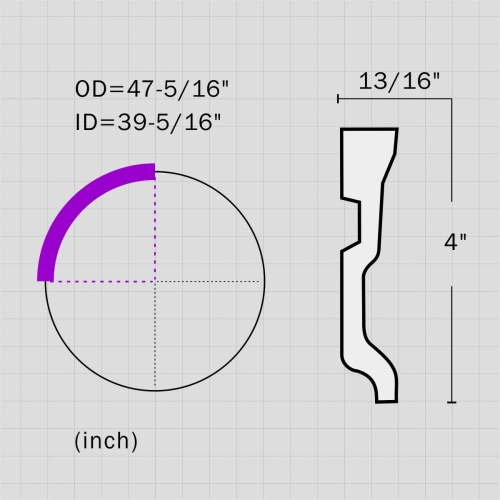 Polyurethane ceiling ring for modern decorating ideas