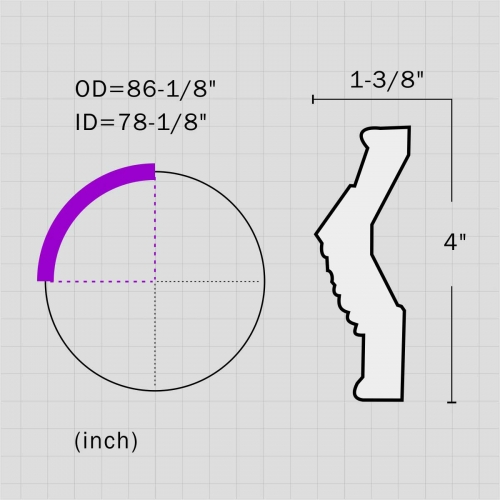 Simple circel molding kitchen ceiling ideas