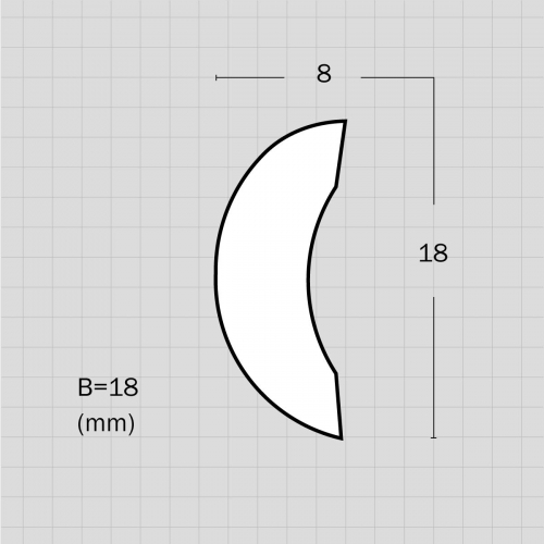 Decorative flexible arch molding trim