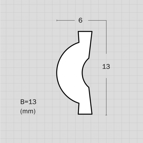 Custom interior flexible cove molding