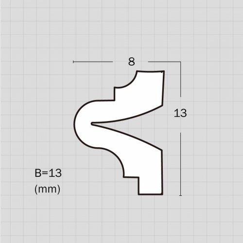 Flexible arch moulding for windows