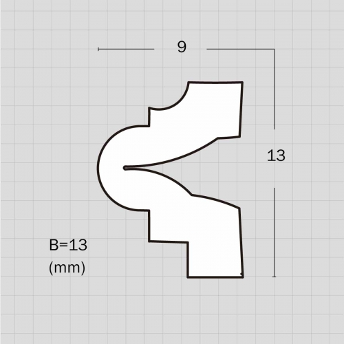 Decorative flex mold trim for archways