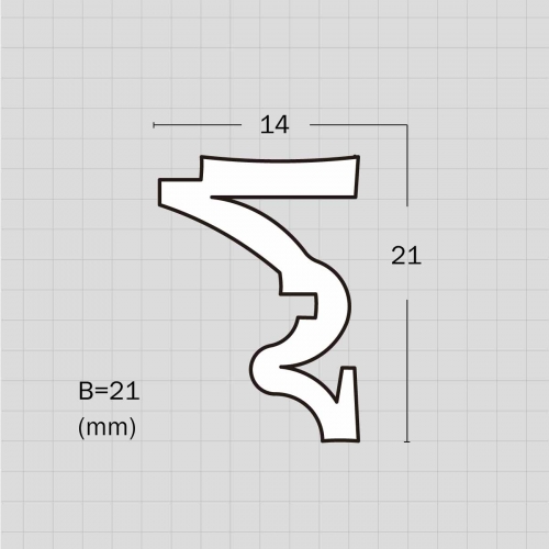 Contemporary flexible floor molding