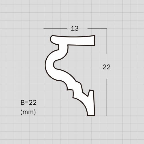 Waterproof flexible cornice mouldings
