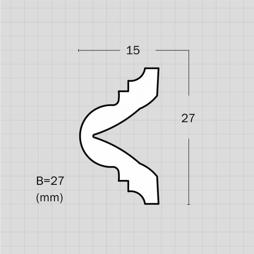 Decorative flexible cornice crown molding
