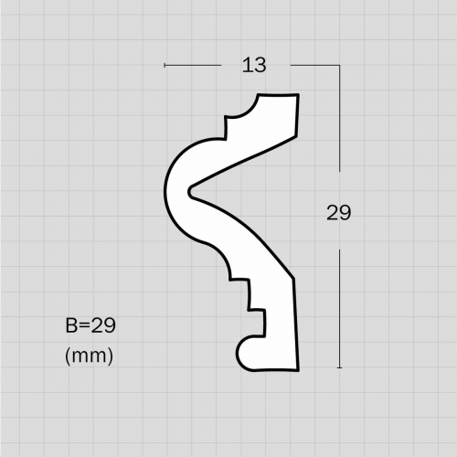Decorative flex molding for inside corner