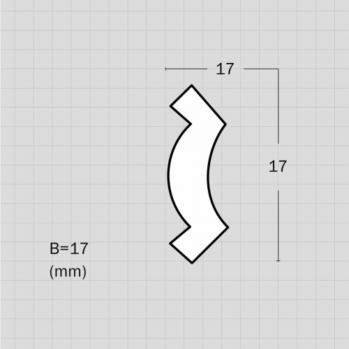 Flexible inside wall corner moulding