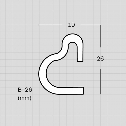 Decorative flexable curved ceiling molding