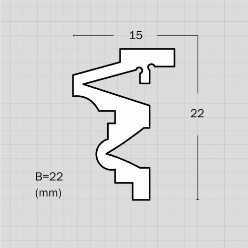 Decorative flexible molding for arches