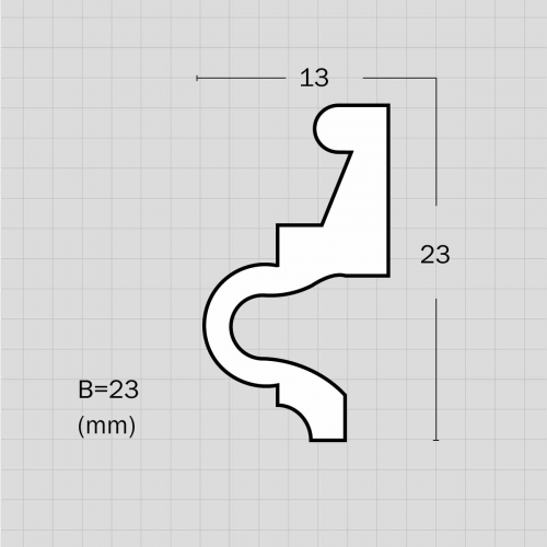 Decorative flexible architectural mouldings