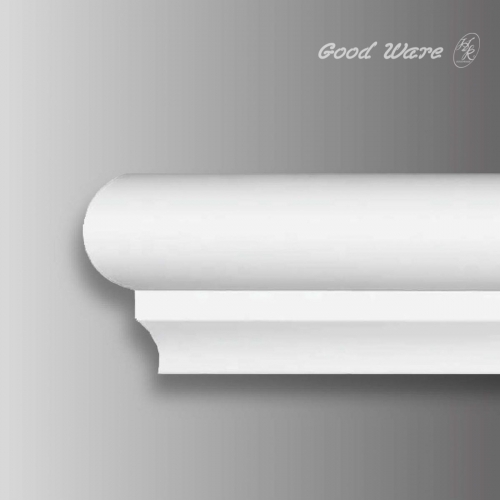 Flexible stair hand railing molding