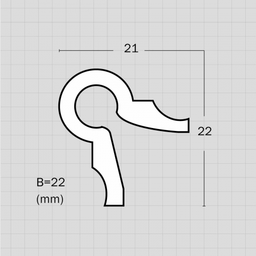 Flexible stair hand railing molding