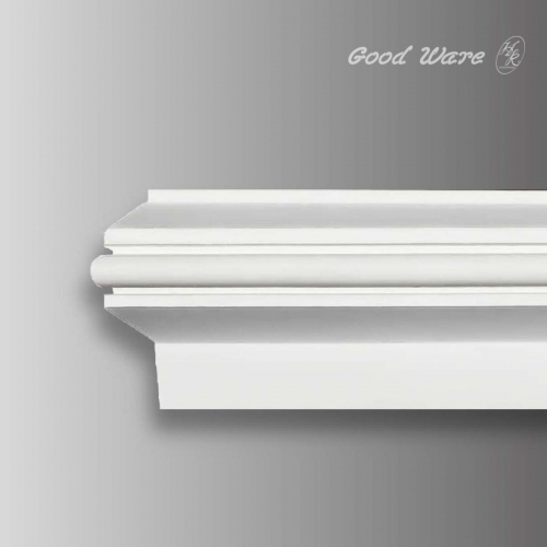 Flexible curved window molding trim interior