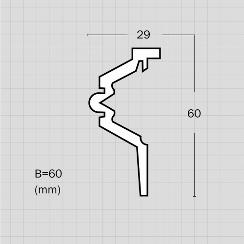 Flexible curved window molding trim interior