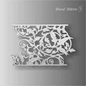 Several decorative moldings for modern house facade design