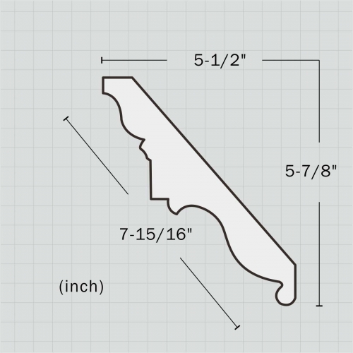 Acanthus carved crown molding for sale