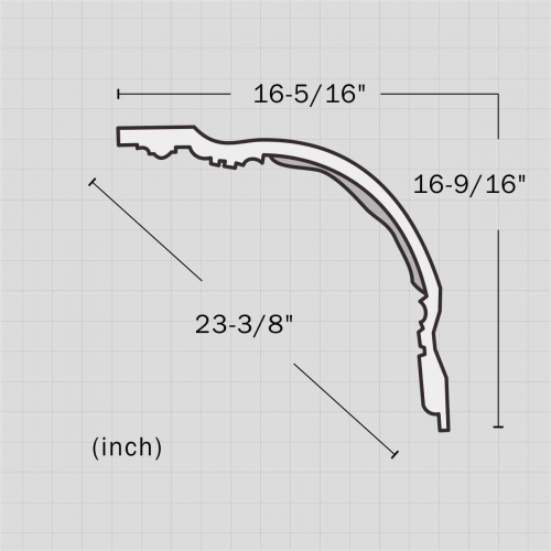 Polyurethane ornament cove crown molding manufacturers