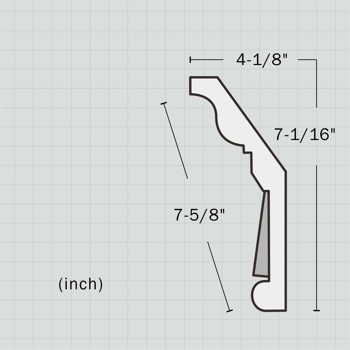 PU decorative leaf crown molding