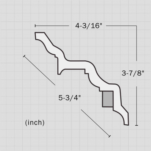 Polyurethane exterior dentil molding for sale