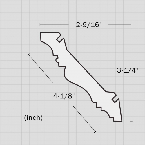 Polyurethane decorative ceiling mouldings