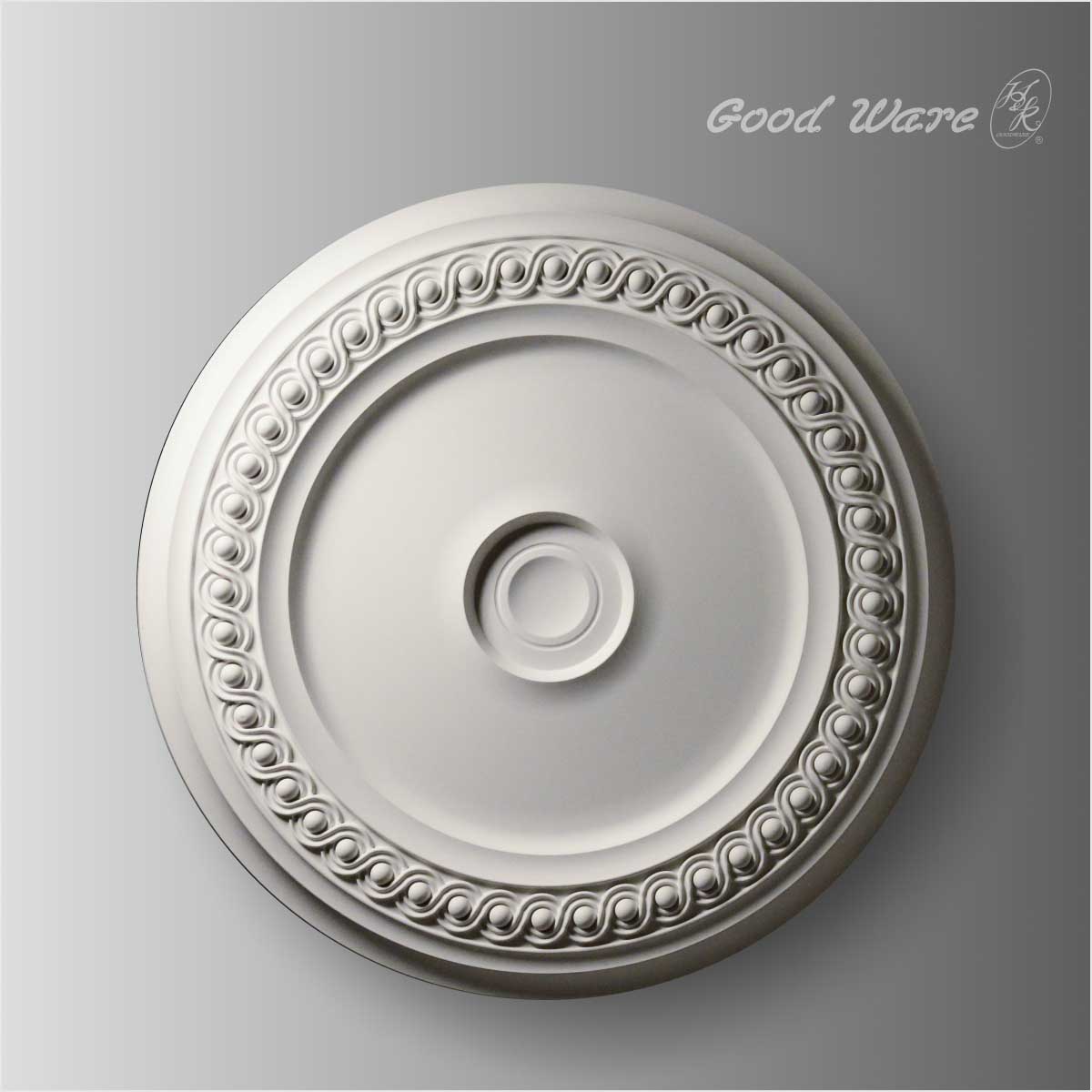 Polyurethane medallion for ceiling light