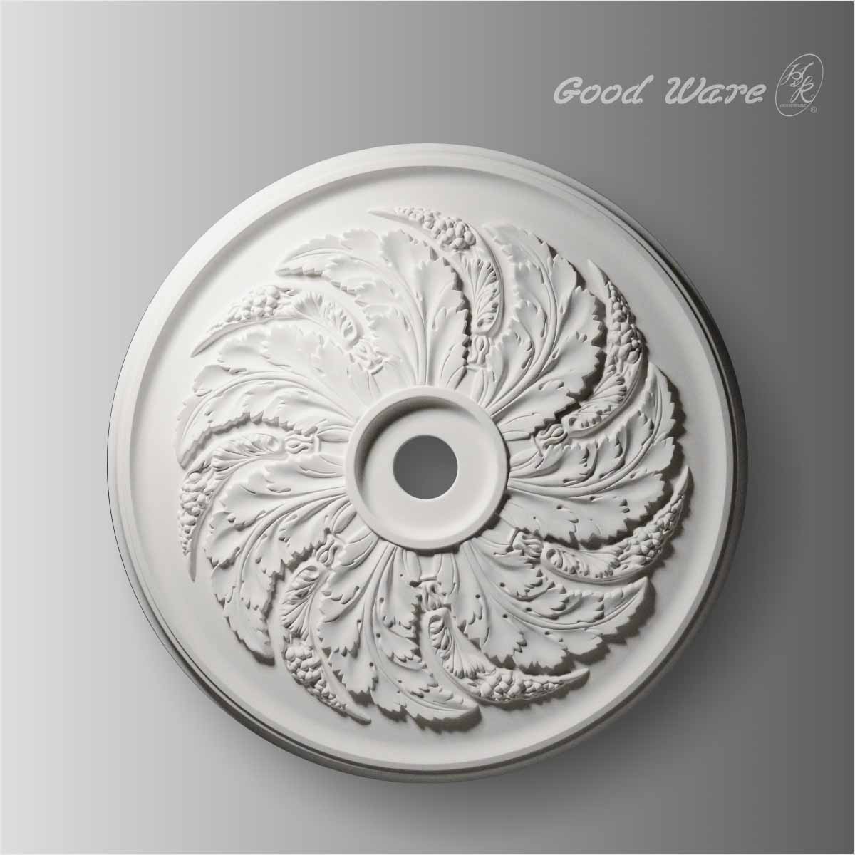 Large polyurethane chandelier ceiling medallion