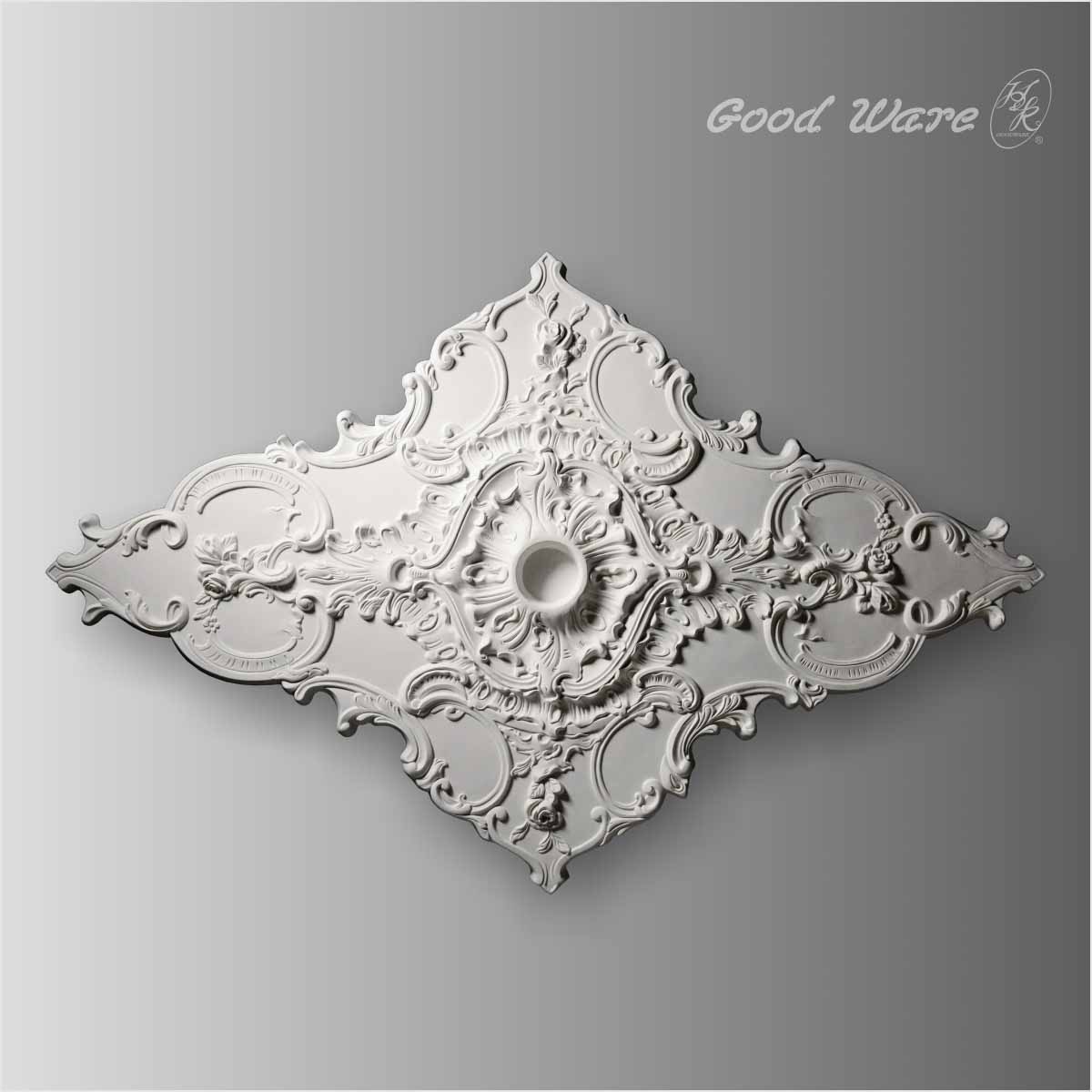 Large decorative rectangular ceiling medallions