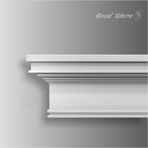 Polyurethane white simple chair rail crown molding