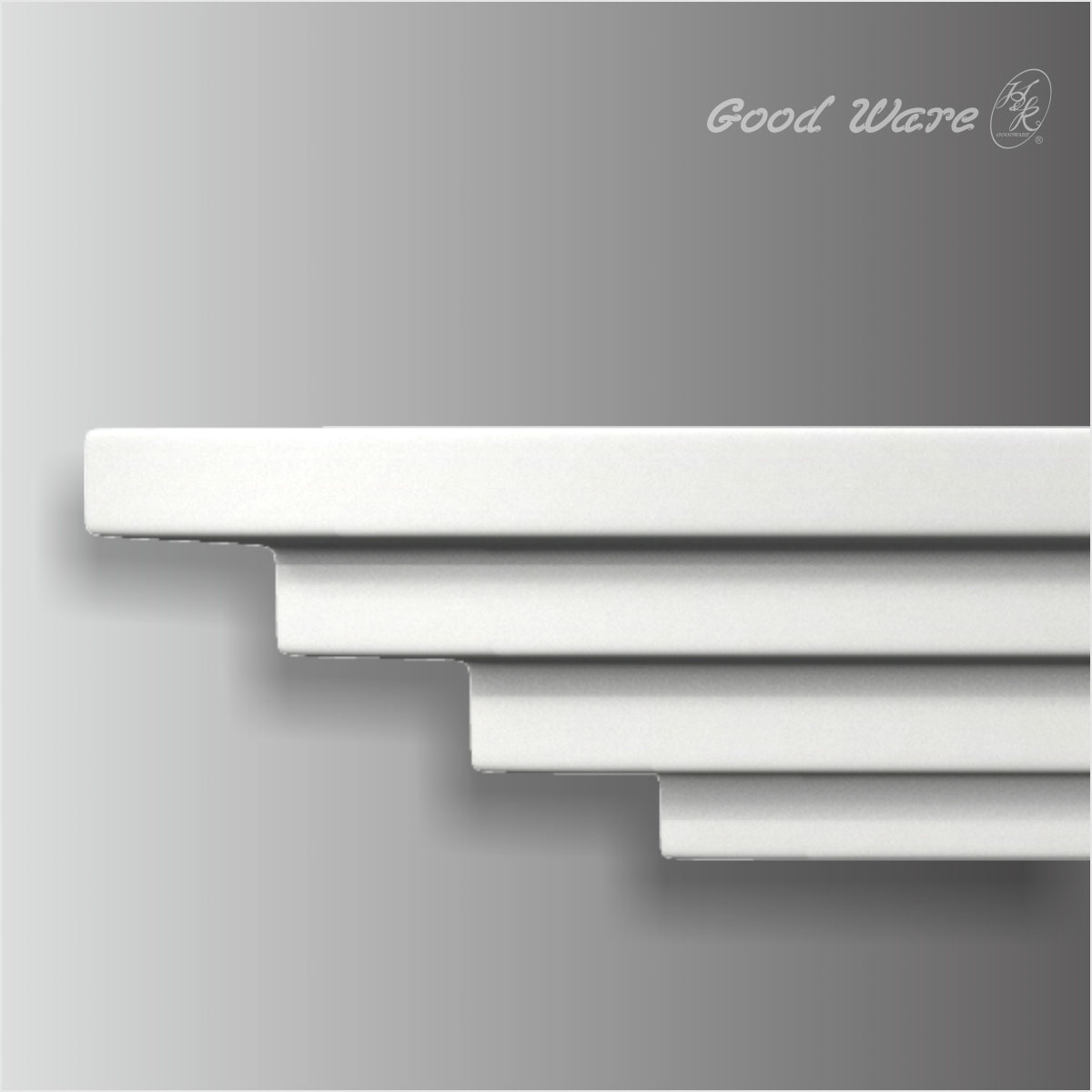 Polyurethane art deco crown molding