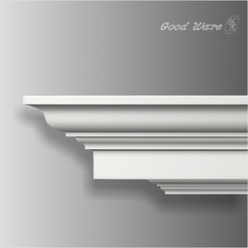 Polyurethane plain bathroom crown moulding