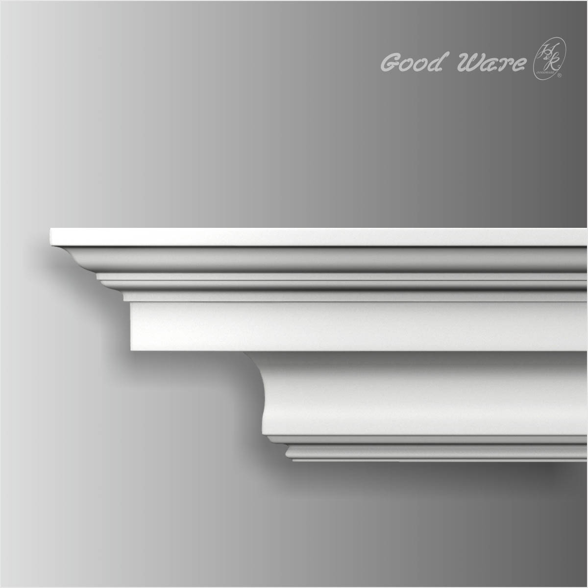 Polyurethane plain modern 6 inch crown molding