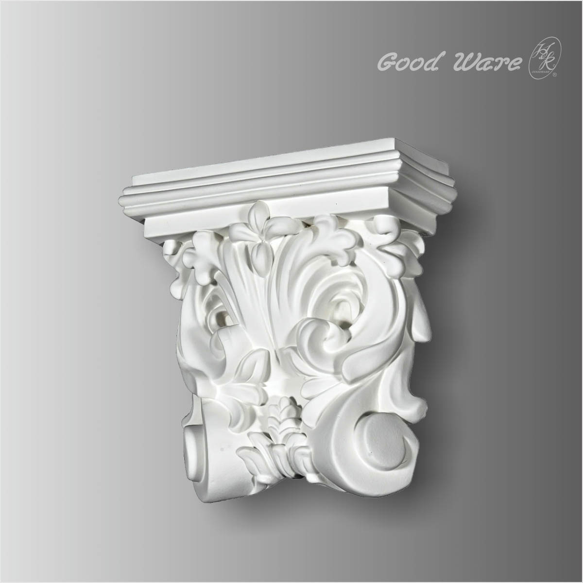 Polyurethane floral wall corbels and brackets