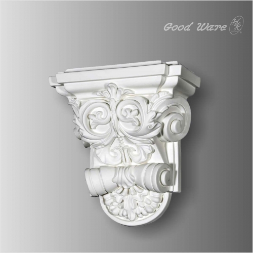 Polyurethane fleur de lis antique corbels