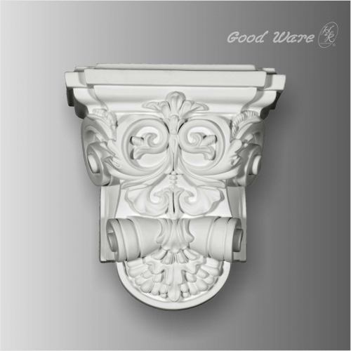 Polyurethane fleur de lis antique corbels